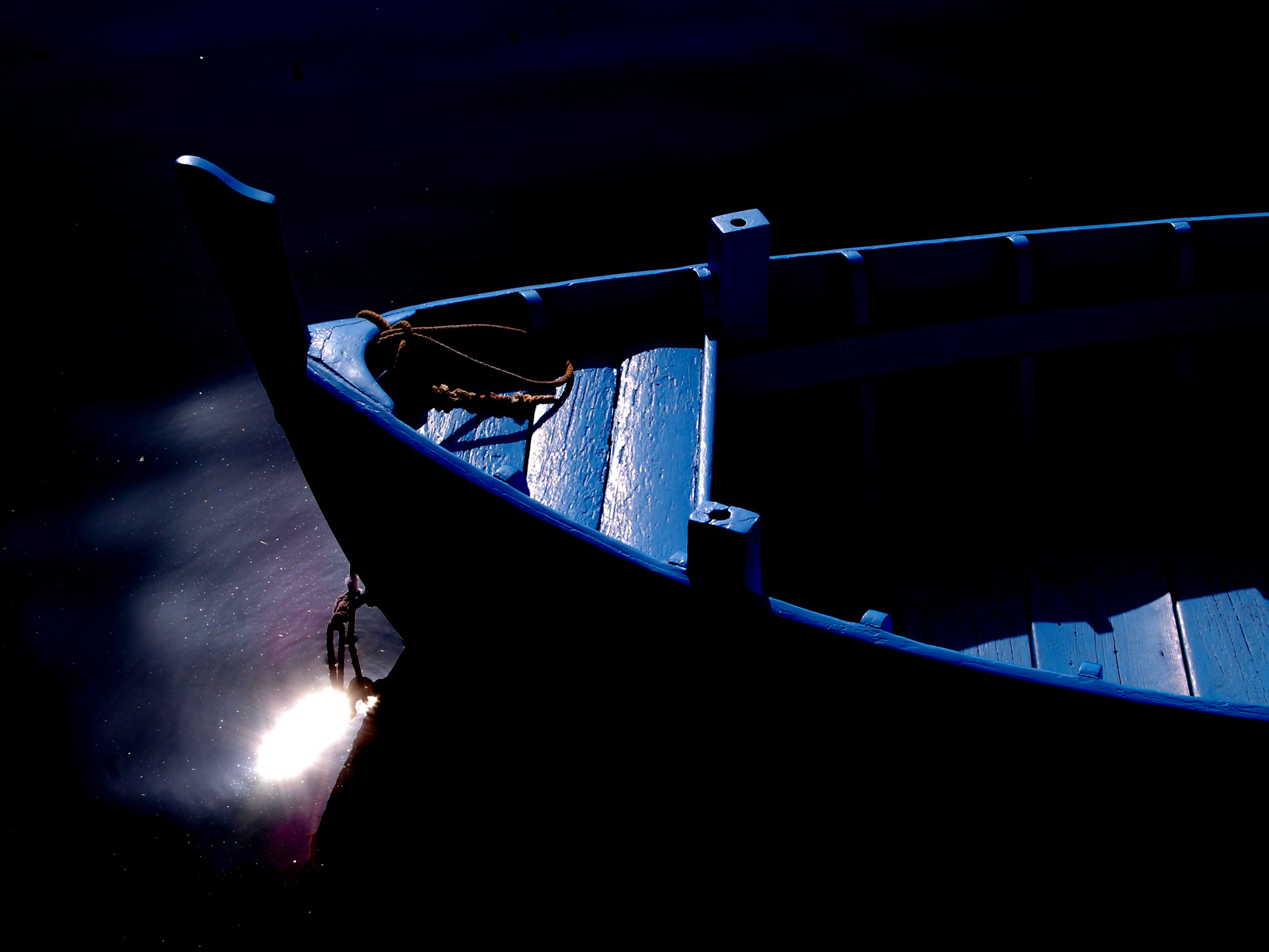 Blue boat